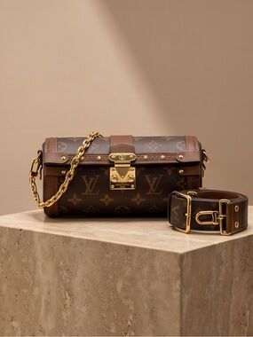 Louis Vuitton Papillon Adjustable Strap with Gold Hardware